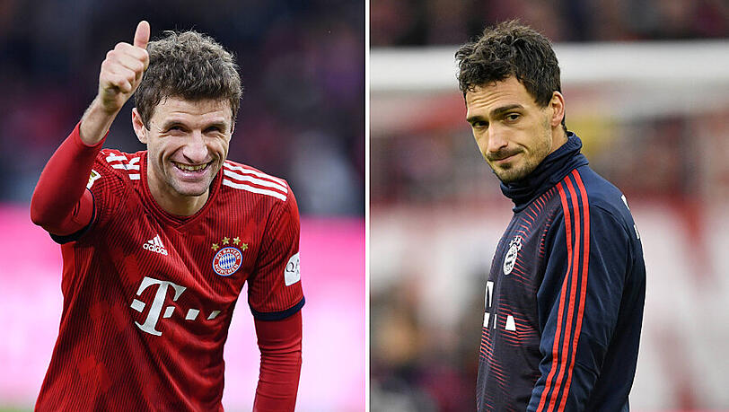 Thomas Müller (l.) kann mittlerweile wieder lachen – im Gegensatz zu Teamkollege Mats Hummels Thomas Müller (l.) kann mittlerweile wieder lachen – im Gegensatz zu Teamkollege Mats Hummels