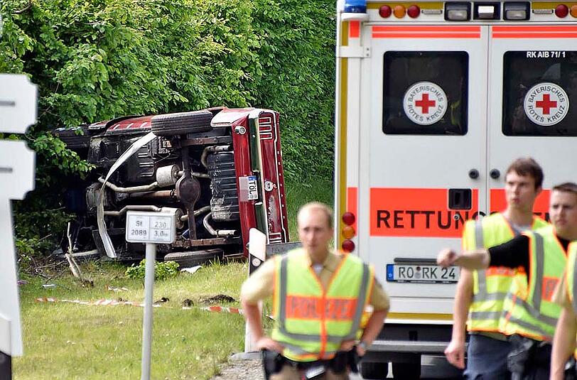 Weitere Bilder vom Unfall bei der Oldtimer-Rally
