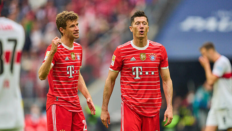 Bei einem Verkauf von Robert Lewandowski (r.) wird das Traum-Duo mit Thomas Müller gesprengt.