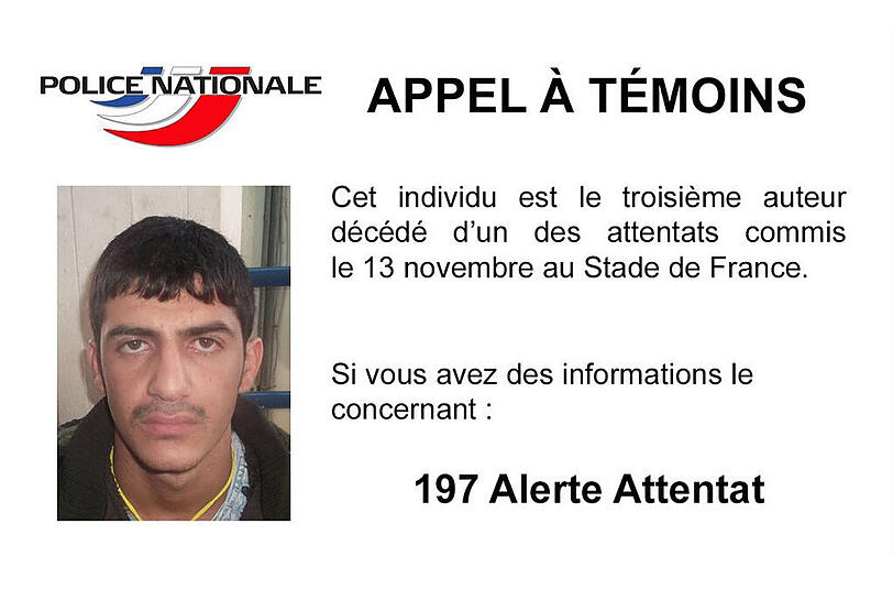 Mit diesem Fahndungsplakat versucht die Polizei, die Identität des Attentäters zu klären.