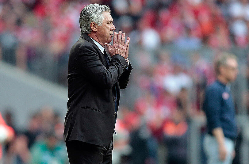 Carlo Ancelotti: "Vor den Spielen muss man in der Lage sein, klare Instruktionen zu geben. Vor allem muss man seine Spieler aber motivieren, das ist der schwierigste Teil meines Jobs."