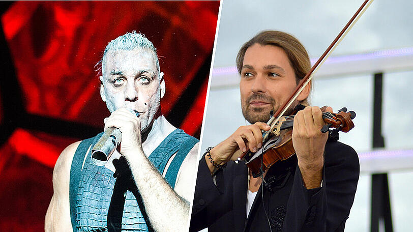 Till Lindemann (li.) und David Garrett tun sich zusammen.