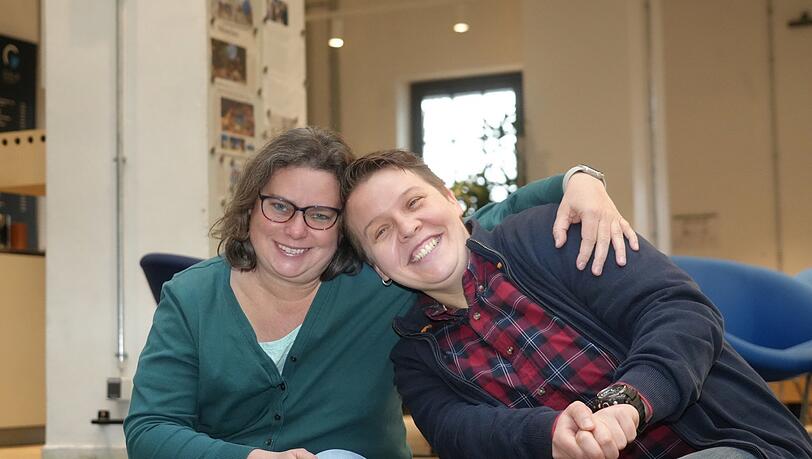 Stephanie Hügler mit Anastasiia.