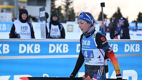 Bei den Rennen in Oberhof lief es für die Ex-Weltmeisterin nicht wie gewünscht.