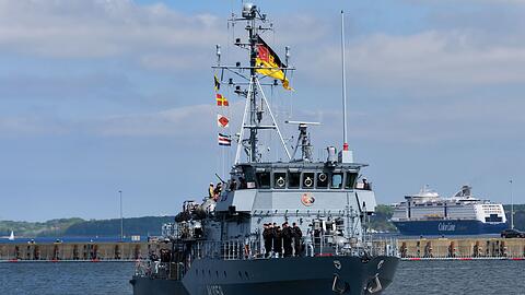 Sollte Deutschland sich an einer Milit&auml;rmission beteiligen, geh&ouml;rt das Minenjagdboot Fulda zum deutschen Beitrag.