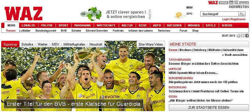 Das schreiben die deutschen Medien über den 4:2-Erfolg des BVB im Supercup.