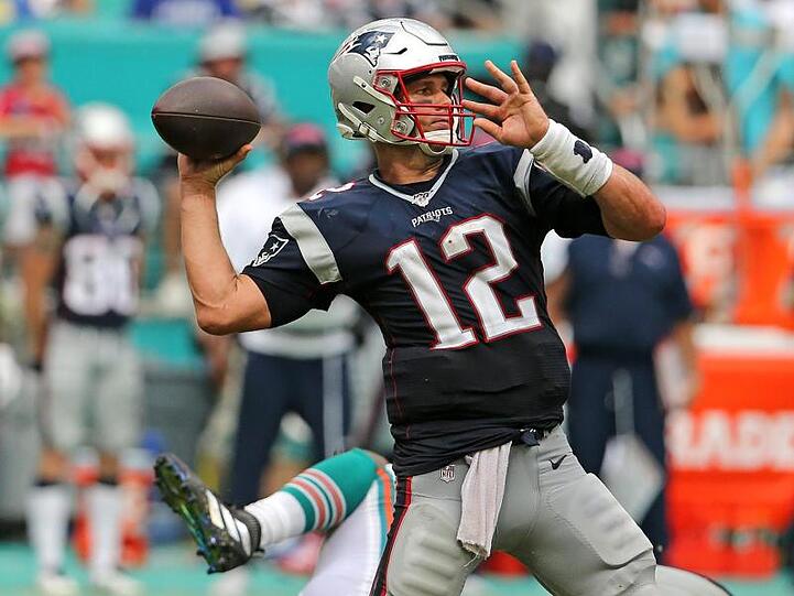 Quarterback Tom Brady führte die New England Patriots zum zweiten Sieg.