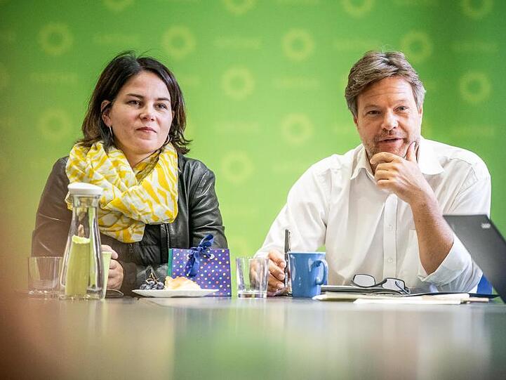Erfolgsduo: Die Grünen-Vorsitzenden Robert Habeck und Annalena Baerbock.