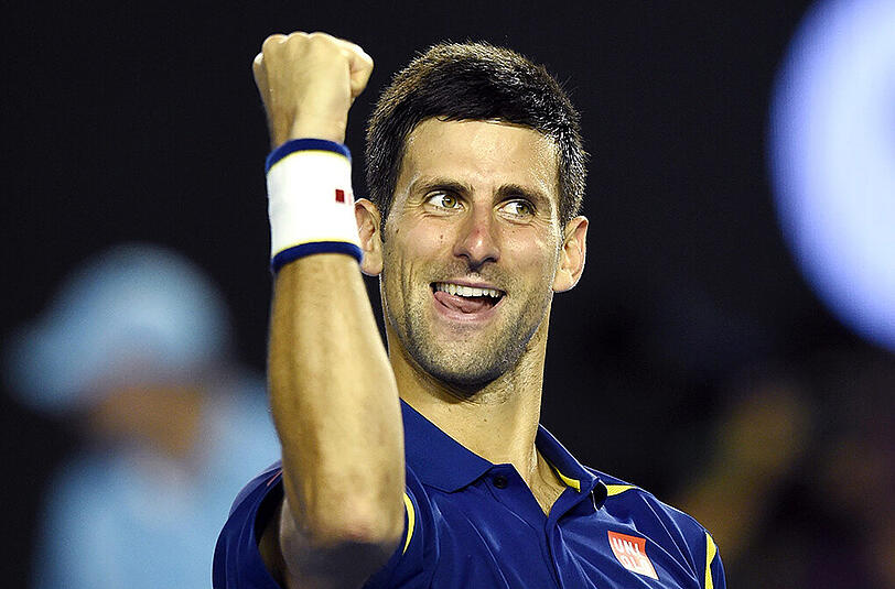 Siegerfaust: Novak Djokovic steht wieder im Finale von Melbourne