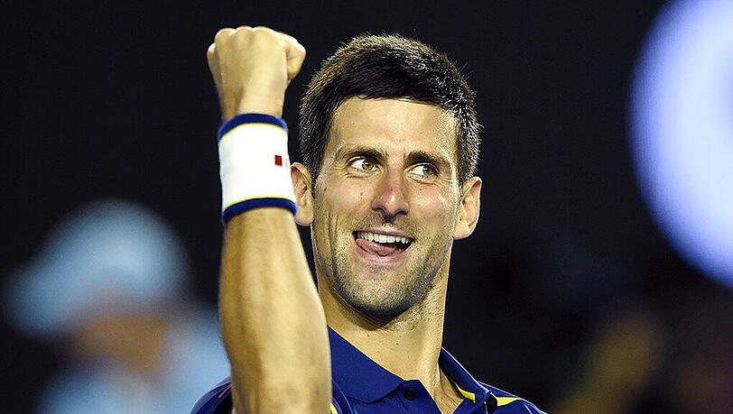 Siegerfaust: Novak Djokovic steht wieder im Finale von Melbourne Siegerfaust: Novak Djokovic steht wieder im Finale von Melbourne