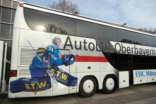 Der neue Bus des EHC: Geräumigkeit und Komfort auf vier Rädern.