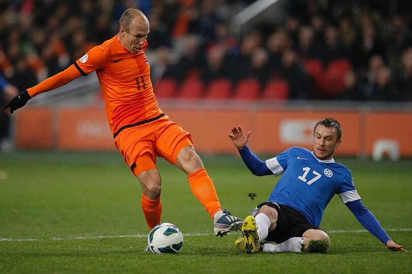 Arjen Robben standt gegen Estland in der Startelf.