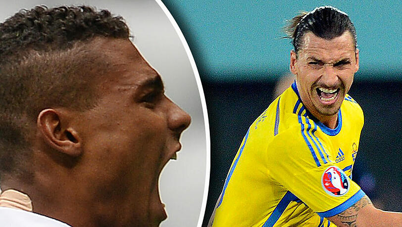 Beim Spiel Österreich gegen Schweden gerieten TSV-1860-Torjäger Okotie und Zlatan Ibrahimovic aneinander. Beim Spiel Österreich gegen Schweden gerieten TSV-1860-Torjäger Okotie und Zlatan Ibrahimovic aneinander.