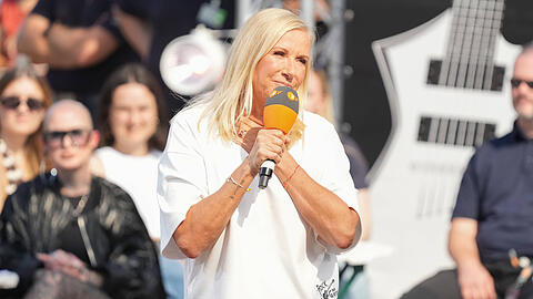 Andrea Kiewel sortiert zu Hause radikal aus. Leicht f&auml;llt ihr das nicht.