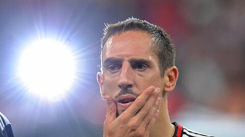 Franck Ribéry trauert offenbar den Zeiten hinterher, als Ottmar Hitzfeld noch Bayer-Trainer war.
