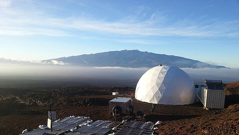 Die simulierte Mars-Station auf Hawaii. Die simulierte Mars-Station auf Hawaii.