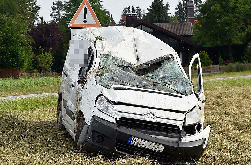 Käfer gegen Polizisten: Die Bilder zu einem denkwürdigen Einsatz.