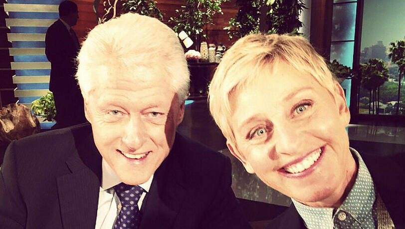 Bill Clinton besucht Ellen DeGeneres in ihrer Show Bill Clinton besucht Ellen DeGeneres in ihrer Show