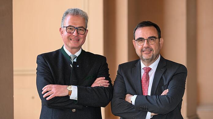 Zwei, die gut miteinander klar kommen: Florian Streibl (l.), Fraktionschef der Freie Wähler im Bayerischen Landtag, und sein Amtskollege von der CSU, Klaus Holetschek.