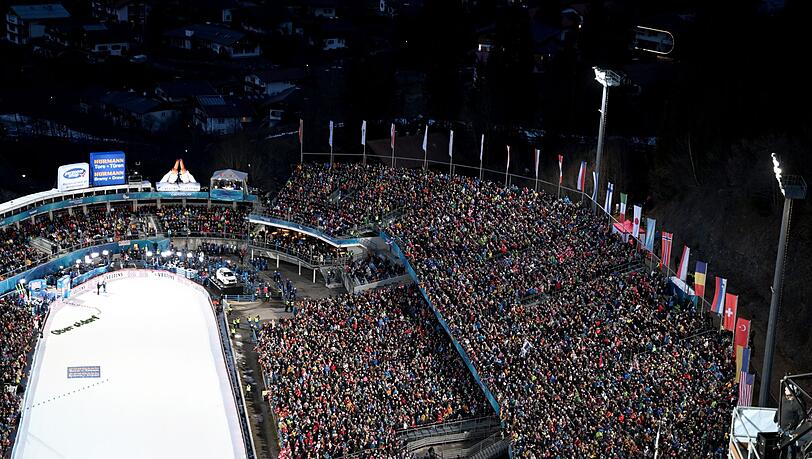 Blick in die Arena der Vierschanzentournee.