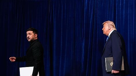 Trump und Selenskyj haben sich erst am Sonntag in Florida getroffen und sollen nach Angaben aus Kiew nun bei einem Gipfel in Paris erneut miteinander reden. (Archivbild)