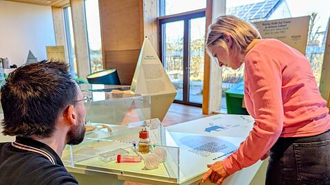 Die Wanderausstellung informiert &uuml;ber das Essen der Zukunft, aber auch &uuml;ber Lebensmittelverschwendung.