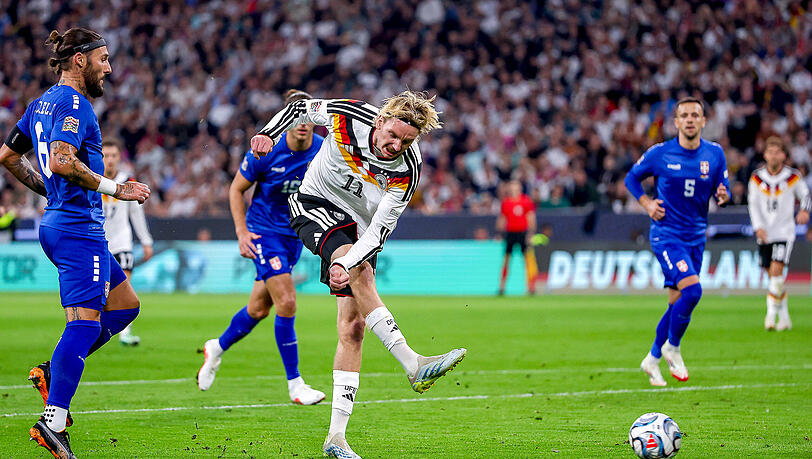 Von Bundestrainer Jürgen Klopp in die Startelf beordert: Nick Woltemade. Von Bundestrainer Jürgen Klopp in die Startelf beordert: Nick Woltemade.