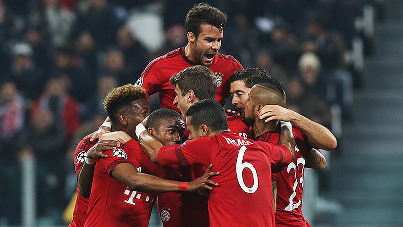 Jubelnde Bayern: 60 Minuten lief gegen Turin alles nach Plan.