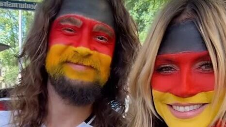 Heidi Klum und Ehemann Tom Kaulitz sind schon voll im EM-Fieber. Heidi Klum und Ehemann Tom Kaulitz sind schon voll im EM-Fieber.