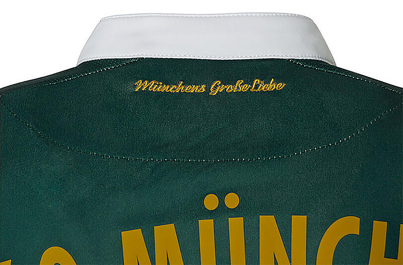 Ein Extraschmankerl am Trikot: Der eingestickte Spruch "Münchens Große Liebe"