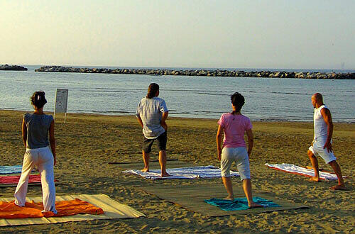 Yoga am Strand