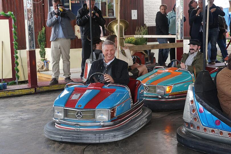 OB-Kandidat Dieter Reiter von der SPD beim Wiesn-Rundgang 2013.