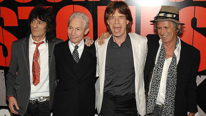 Die Stones auf dem roten Teppich Die Stones auf dem roten Teppich