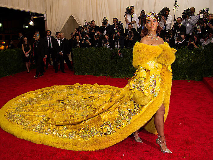 Rihanna war bei der Met-Gala nicht zu übersehen