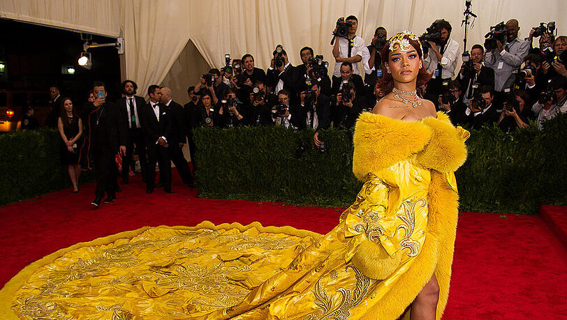 Rihanna war bei der Met-Gala nicht zu übersehen