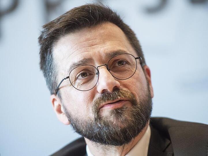 Thomas Kutschaty, SPD-Fraktionsvorsitzender in Nordrhein-Westfalen, Ende 2018 bei einer Pressekonferenz in Düsseldorf.