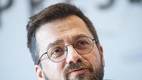 Thomas Kutschaty, SPD-Fraktionsvorsitzender in Nordrhein-Westfalen, Ende 2018 bei einer Pressekonferenz in Düsseldorf.