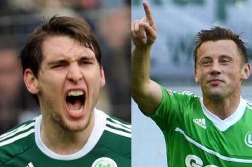 Dieter Hecking plant offensichtlich mit der Doppelspitze Patrick Helmes (links) und Ivica Olic gegen den FCN.