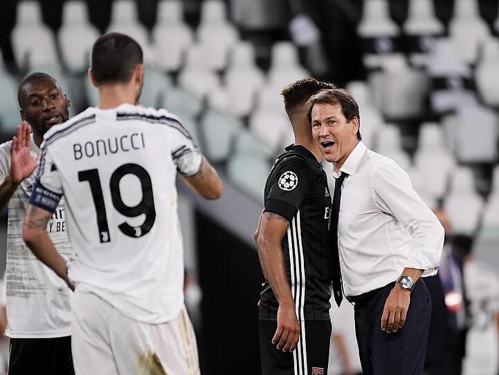 Der Trainer von Olympique Lyon, Rudi Garcia (r). Foto: Marco Alpozzi/Lapresse via ZUMA Press/dpa/Archivbild