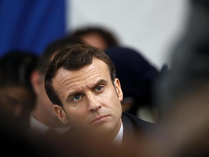 Derzeit unter großem politischen Druck: Frankreichs Präsident Emmanuel Macron.