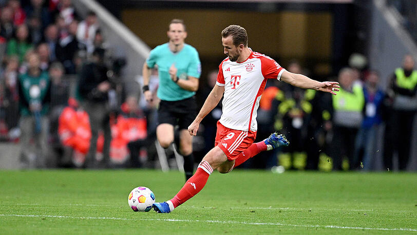 Harry Kane traf gegen Darmstadt aus 56 Metern. Harry Kane traf gegen Darmstadt aus 56 Metern.