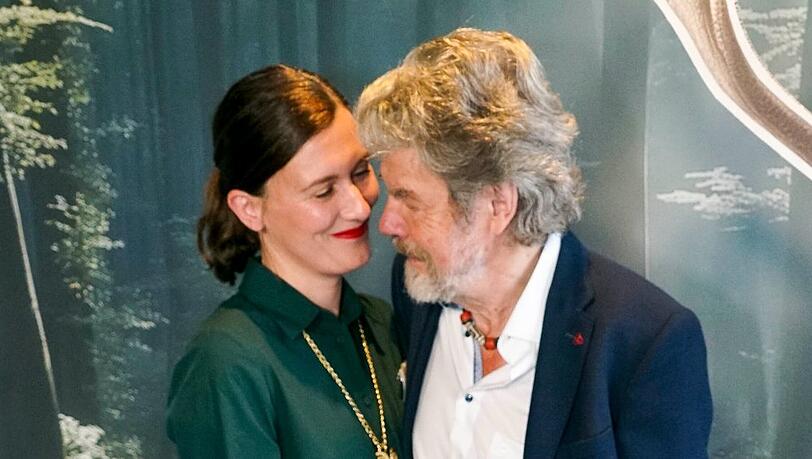 Reinhold Messner und seine Ehefrau Diane im vergangenen Jahr in Hamburg.