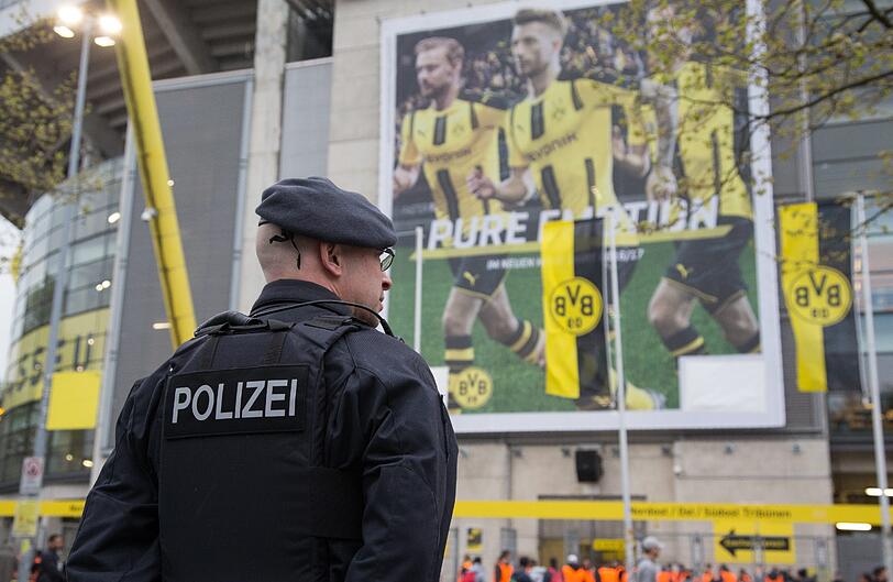 Champions League im Ausnahmezustand ... die Bilder vor dem Viertelfinal-Hinspiel Dortmund gegen Real am Mittwoch.