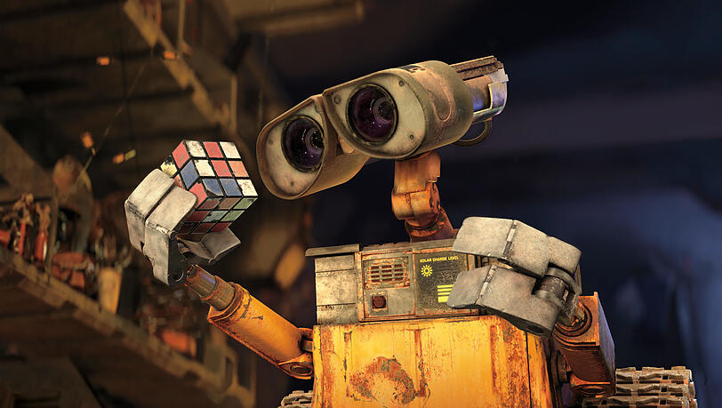 Der wohl harmloseste Roboter der Filmgeschichte: Wall-E aus dem gleichnamigen Animationsfilm. Für Alboni eine Inspiration.