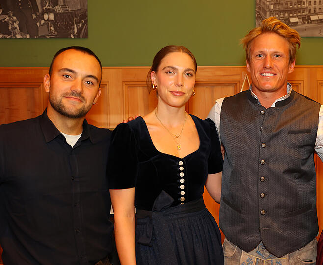 Paul Farin, Nathalie Rother und Nick Gührs