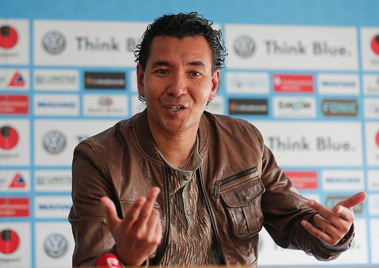 Ricardo Moniz bei der anschließenden Pressekonferenz