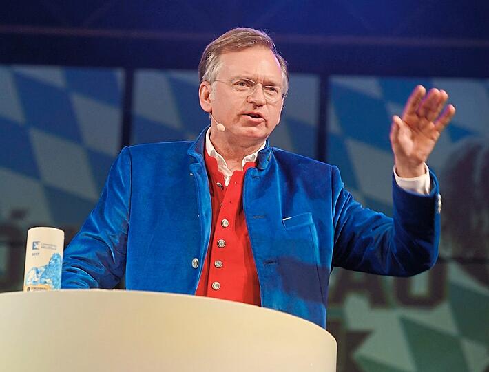 Christian Springer beim Derblecken im Löwenbräukeller. Archivfoto: Daniel von Loeper