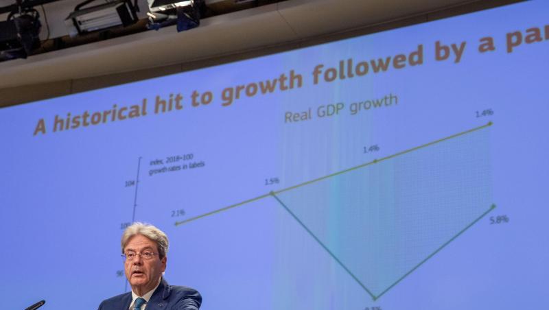 Der ökonomische Schaden der Pandemie war noch größer als gedacht, sagt Paolo Gentiloni, EU-Kommissar für Wirtschaft. Der ökonomische Schaden der Pandemie war noch größer als gedacht, sagt Paolo Gentiloni, EU-Kommissar für Wirtschaft.