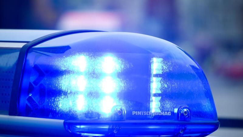 Das Blaulicht an einem Polizeiauto leuchtet. Foto: Patrick Pleul/dpa/Archivbild Das Blaulicht an einem Polizeiauto leuchtet. Foto: Patrick Pleul/dpa/Archivbild