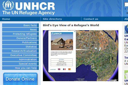 Mit dem Internet-Programm möchte das UNHCR auf seine Arbeit aufmerksam machen